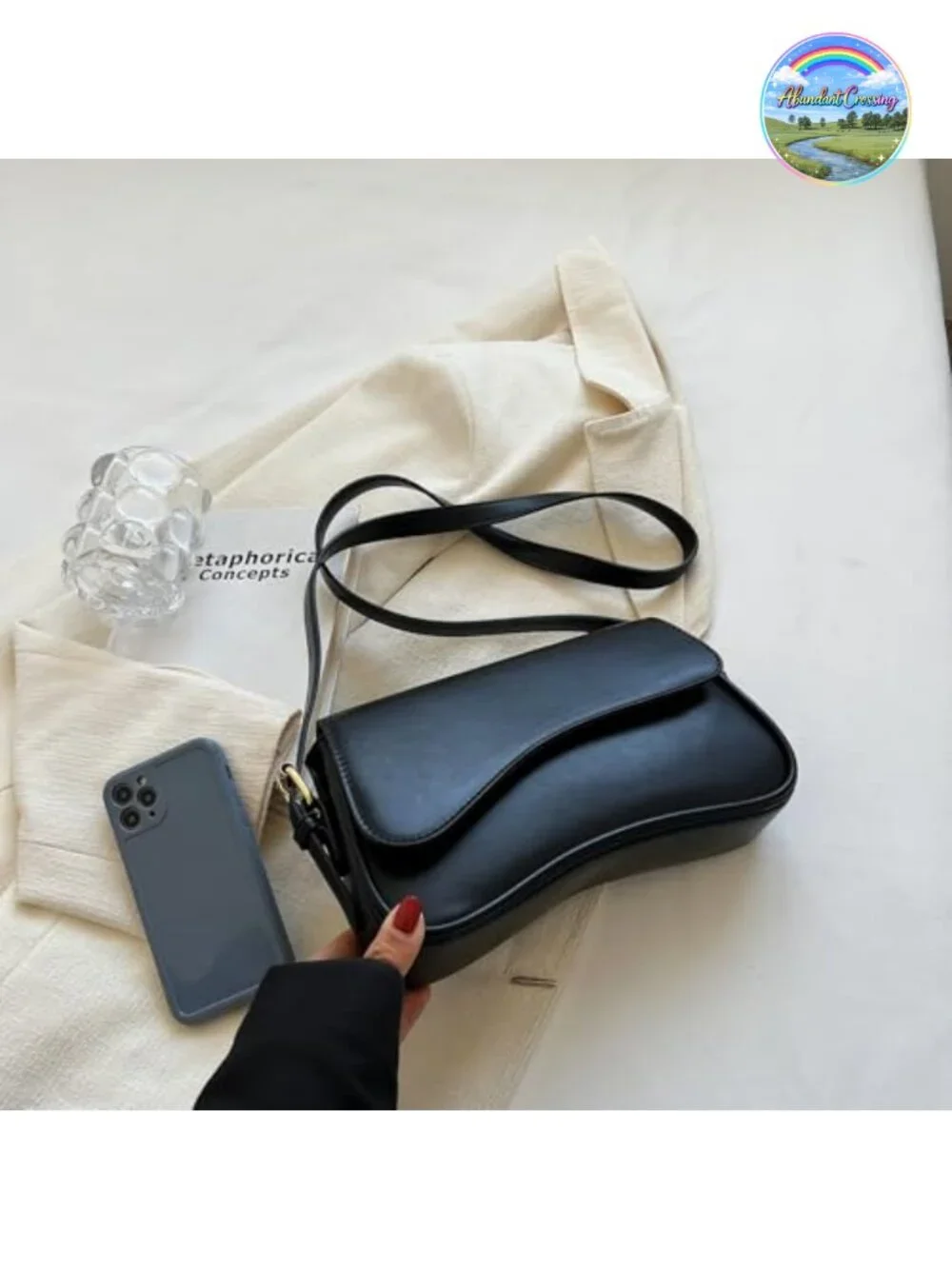 Vegan Leather Hobo Shoulder Bag Crossbody Purse with Removable Straps